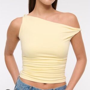 Abercrombie butter yellow sold out top
